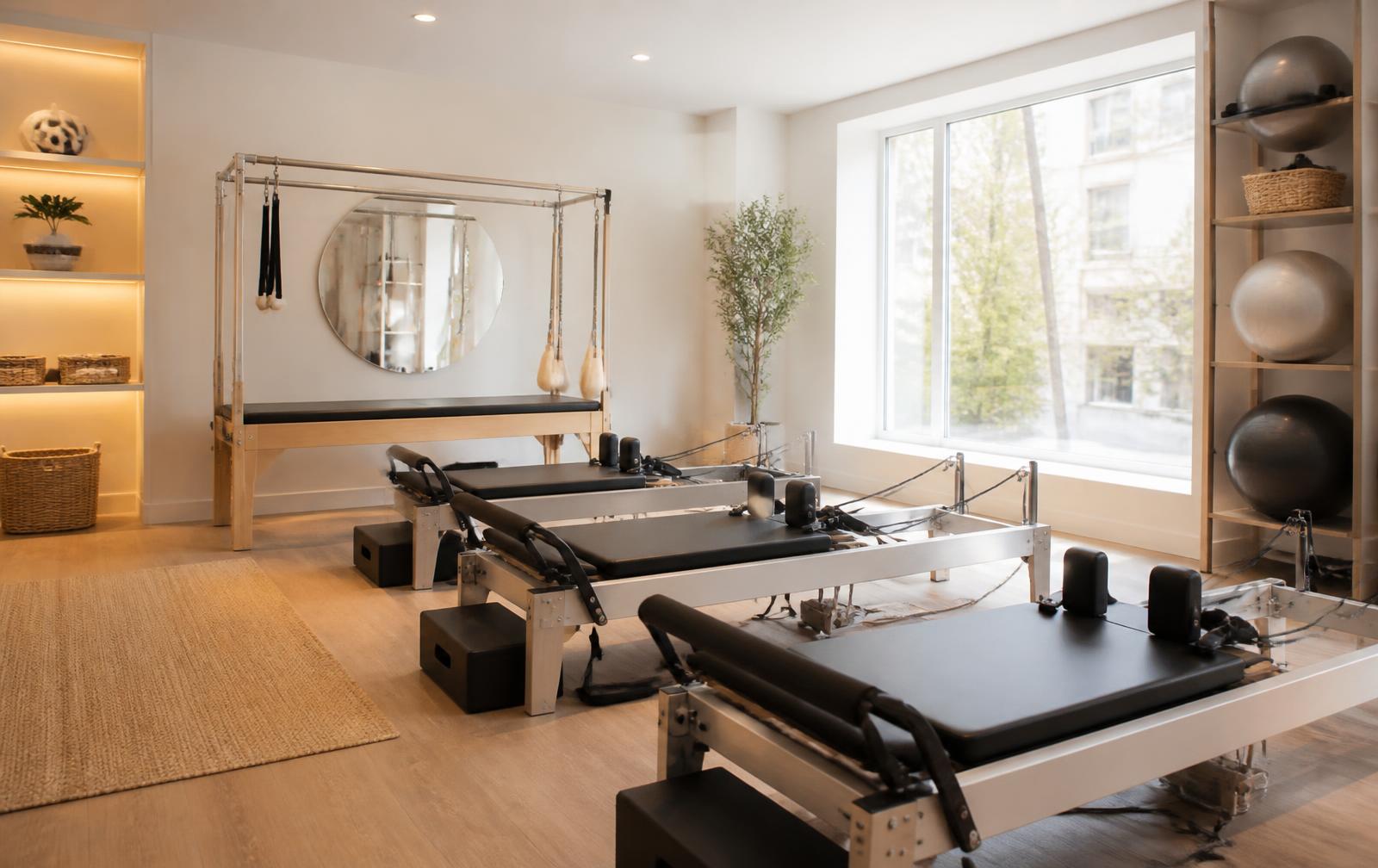 Estúdio profissional de Pilates da Escola Saúde